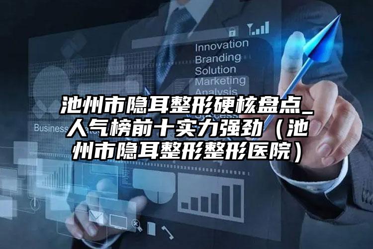池州市隐耳整形硬核盘点_人气榜前十实力强劲（池州市隐耳整形整形医院）